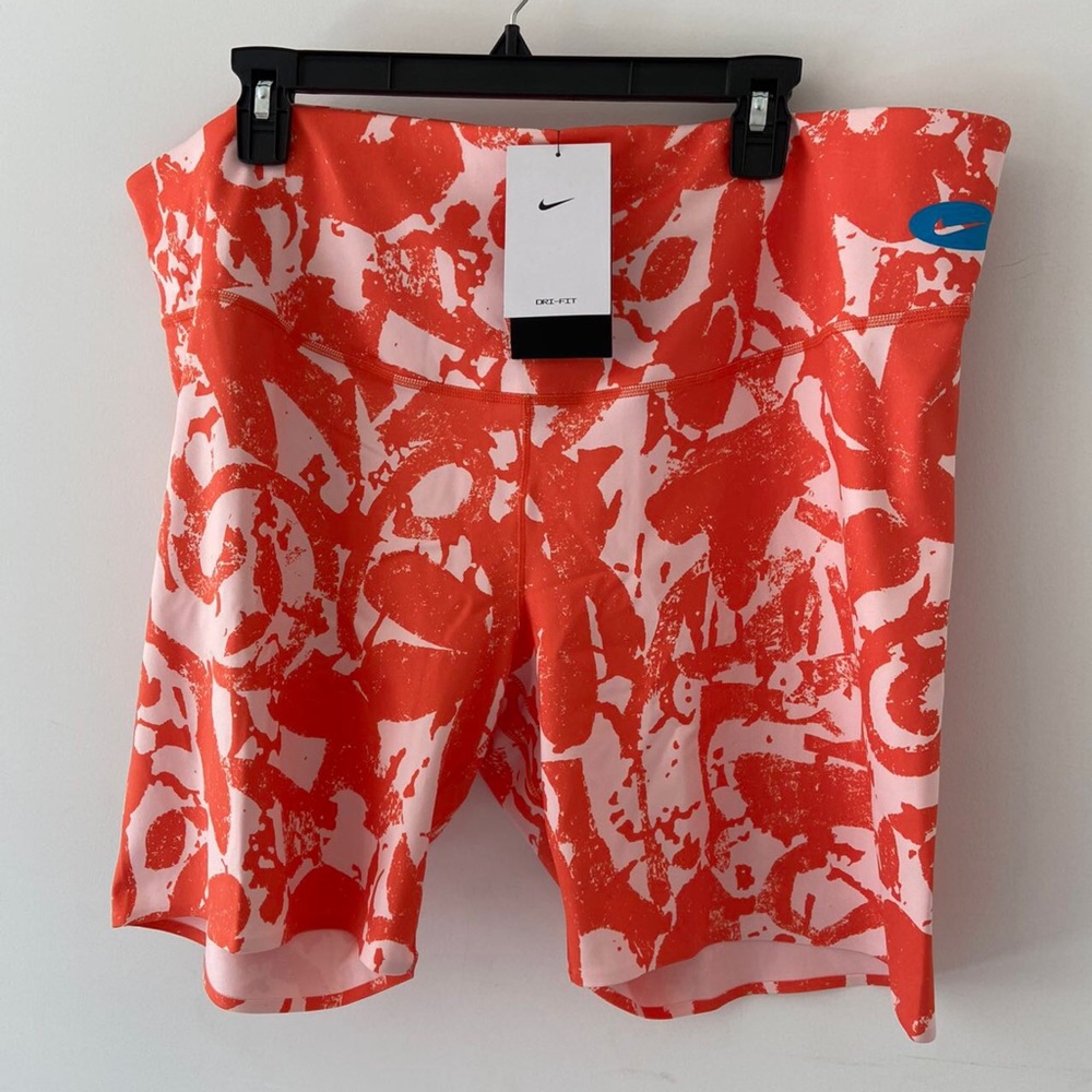 Women's Nike One Luxe Icon Clash Mid-Rise Training Bike Shorts Size 3X